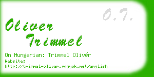 oliver trimmel business card